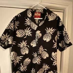 RJC x Simons Black Hawaiian Shirt